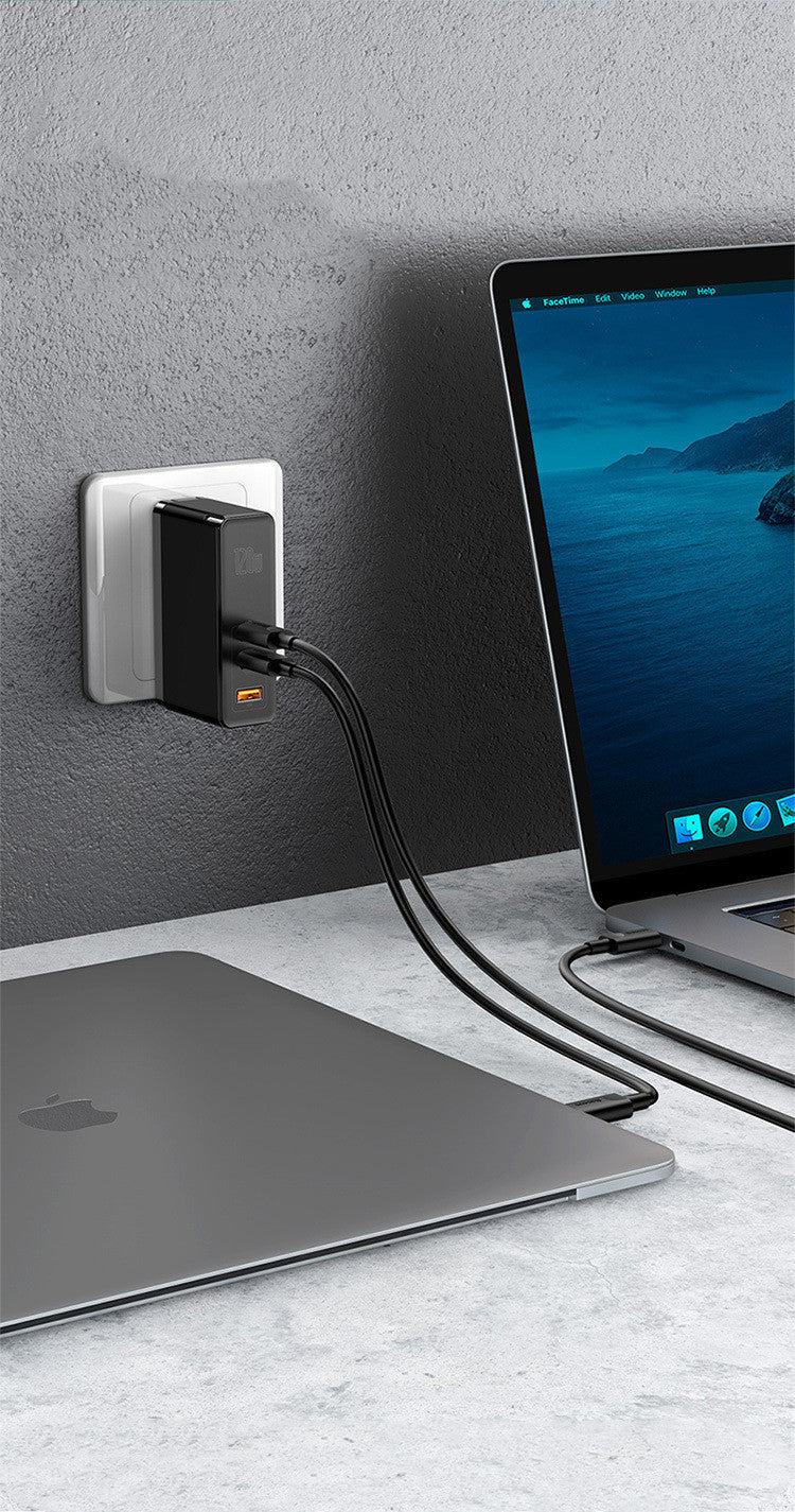 KTX-642707 Compact GaN Mini Fast Charger with USB A Interface and Fast Charging Cables