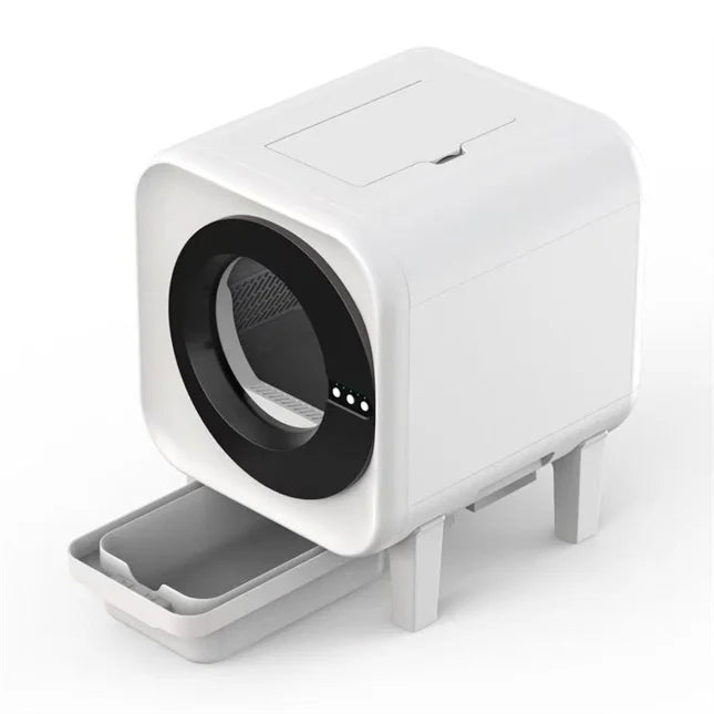 KTX-645395 Intelligent Automatic Cat Litter Box for Multicat Use – Eco-Friendly, Easy Clean Plastic Design