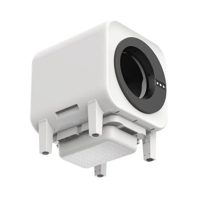 KTX-645395 Intelligent Automatic Cat Litter Box for Multicat Use – Eco-Friendly, Easy Clean Plastic Design