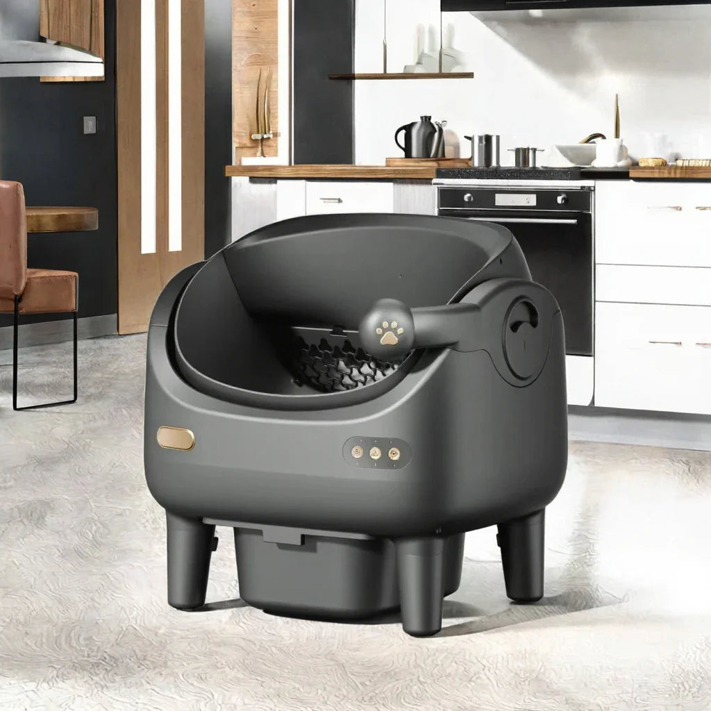 KTX-646547 Intelligent Automatic Cat Litter Box with ABS Material for Deodorization and Purification