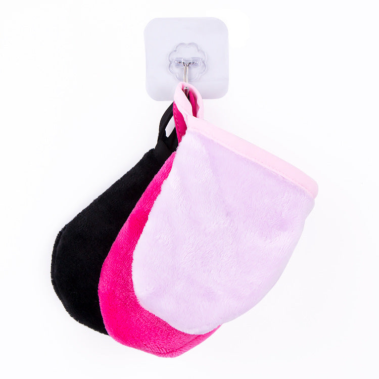 KTX-646675 Superfine Flannel Makeup Remover Gloves - Gentle Cleaning for Flawless Skin