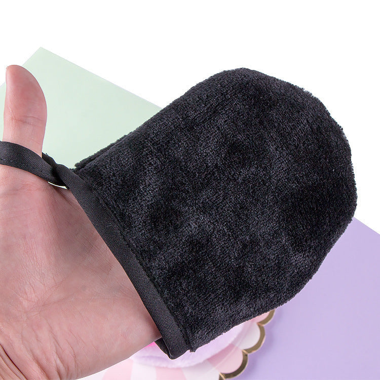 KTX-646675 Superfine Flannel Makeup Remover Gloves - Gentle Cleaning for Flawless Skin