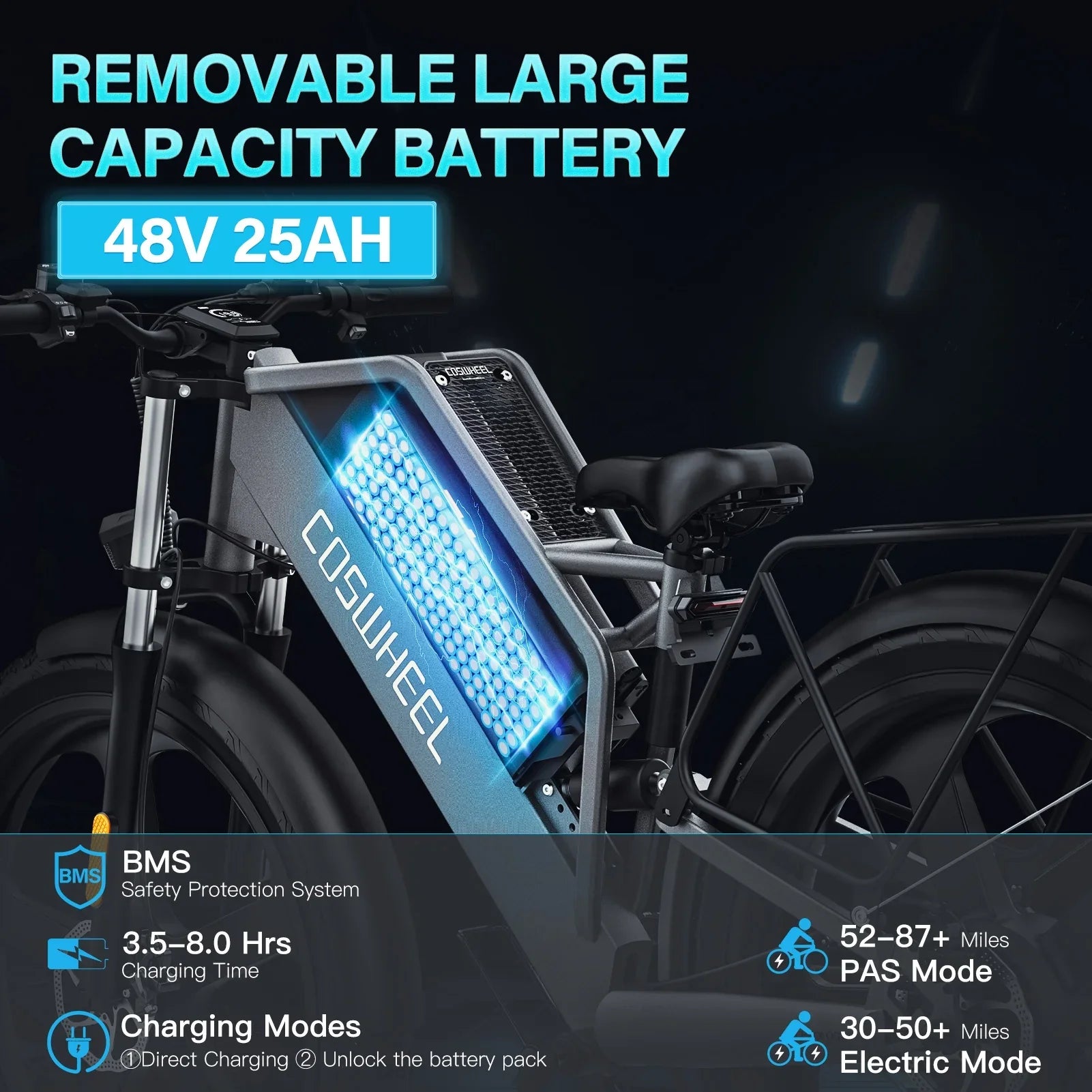 KTX-646803 Lightweight Folding Electric Bike 26 Inch, 48V 25Ah, 750W-1500W, Aluminum Alloy Frame, Hydraulic Disc Brake