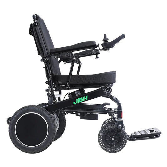 KTX-647123 Folding Electric Wheelchair with Removable Battery, Lightweight Aluminum Frame, 20km Driving Range, 120 kg Capacity