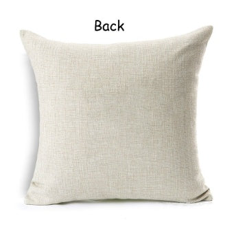 KTX-648083 Boston Terrier Head Tilt Pillow Cover - Square Linen/Cotton Cushion Case, 45x45CM