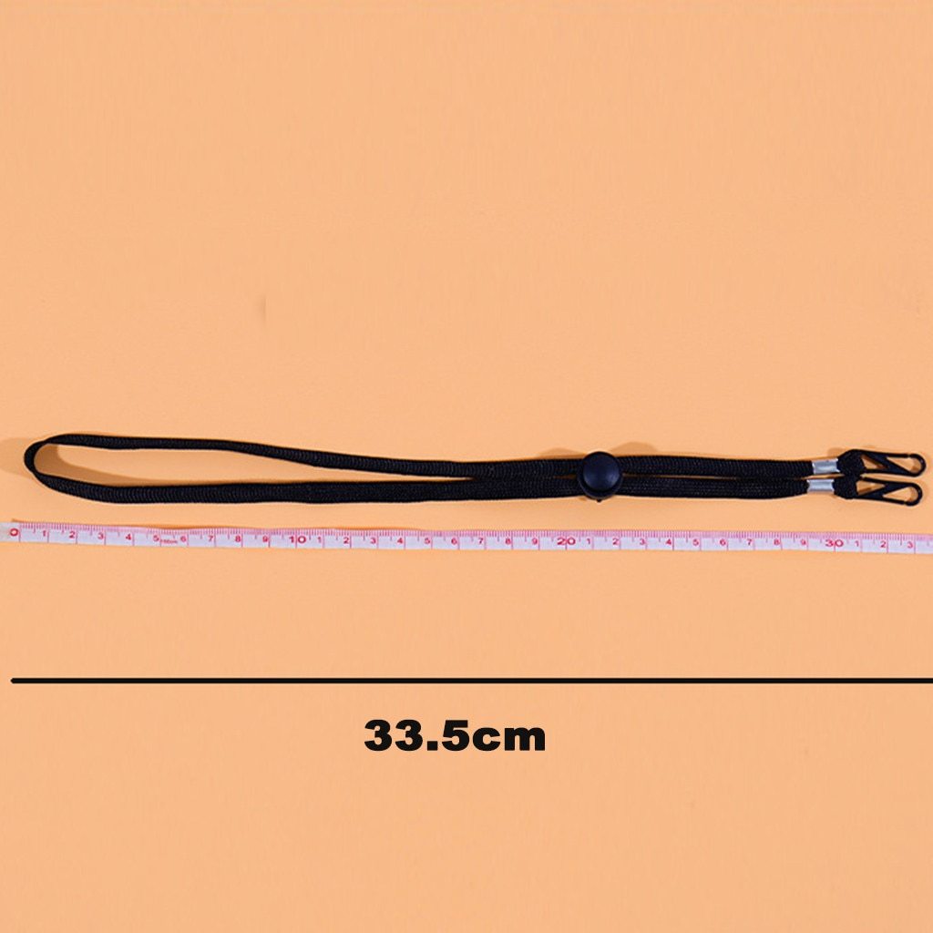 KTX-649235 Adjustable Windproof Mask Elastic Band Rope - 7MM Polyester Design