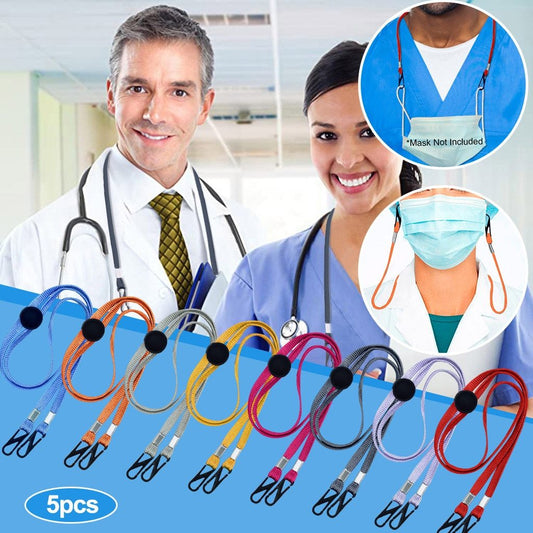 KTX-649235 Adjustable Windproof Mask Elastic Band Rope - 7MM Polyester Design