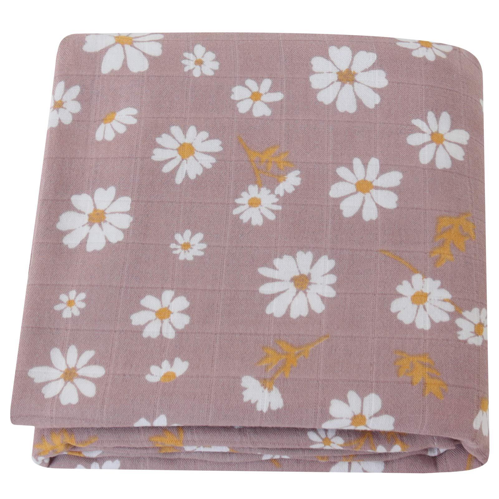 KTX-649235 Bamboo Cotton Gauze Baby Swaddling Blanket - Soft Colors and Fun Animal Patterns for All Seasons