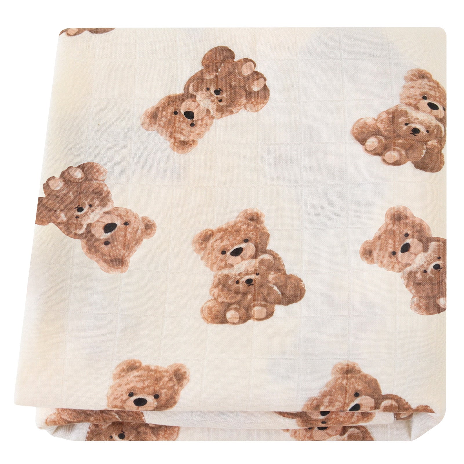 KTX-649235 Bamboo Cotton Gauze Baby Swaddling Blanket - Soft Colors and Fun Animal Patterns for All Seasons