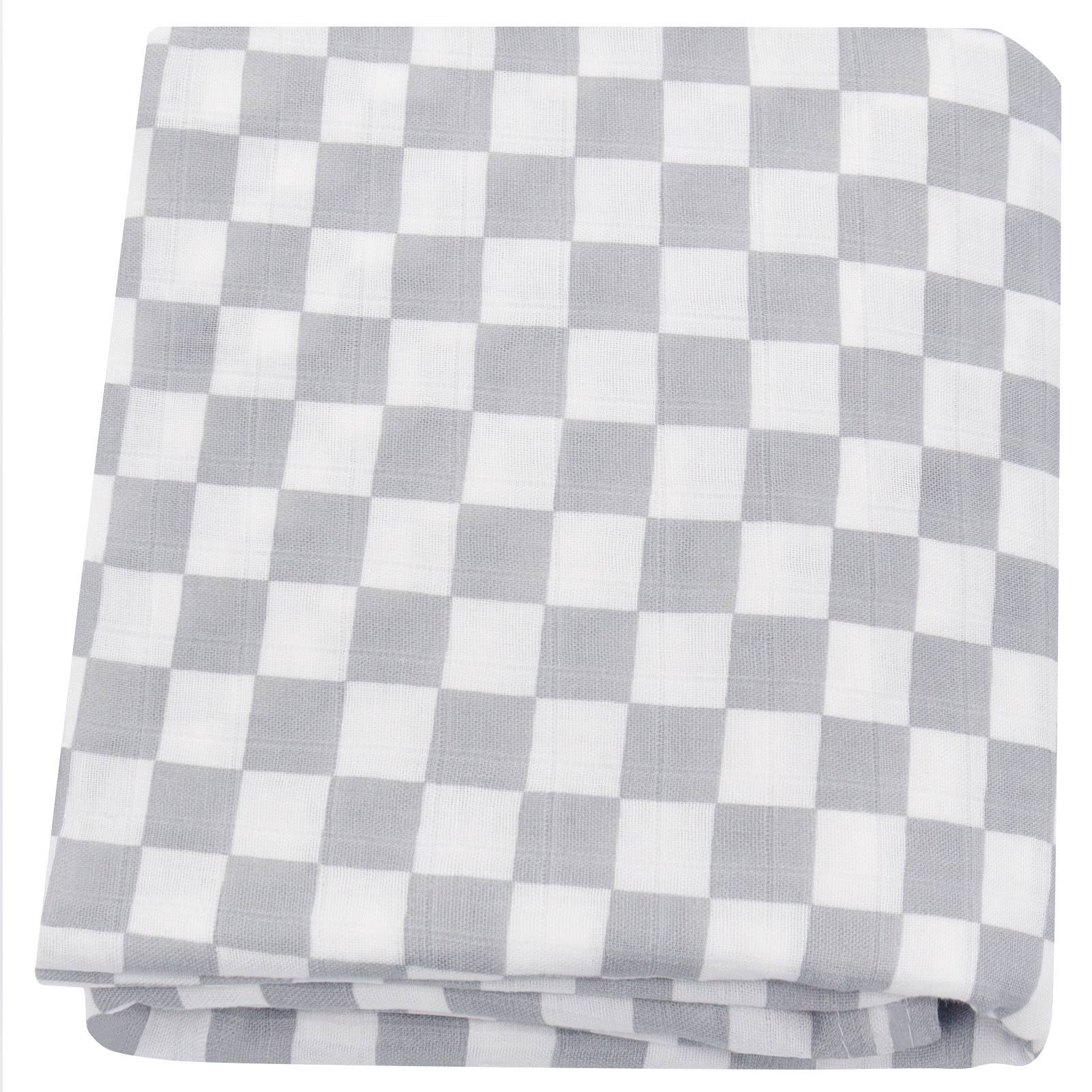 KTX-649235 Bamboo Cotton Gauze Baby Swaddling Blanket - Soft Colors and Fun Animal Patterns for All Seasons