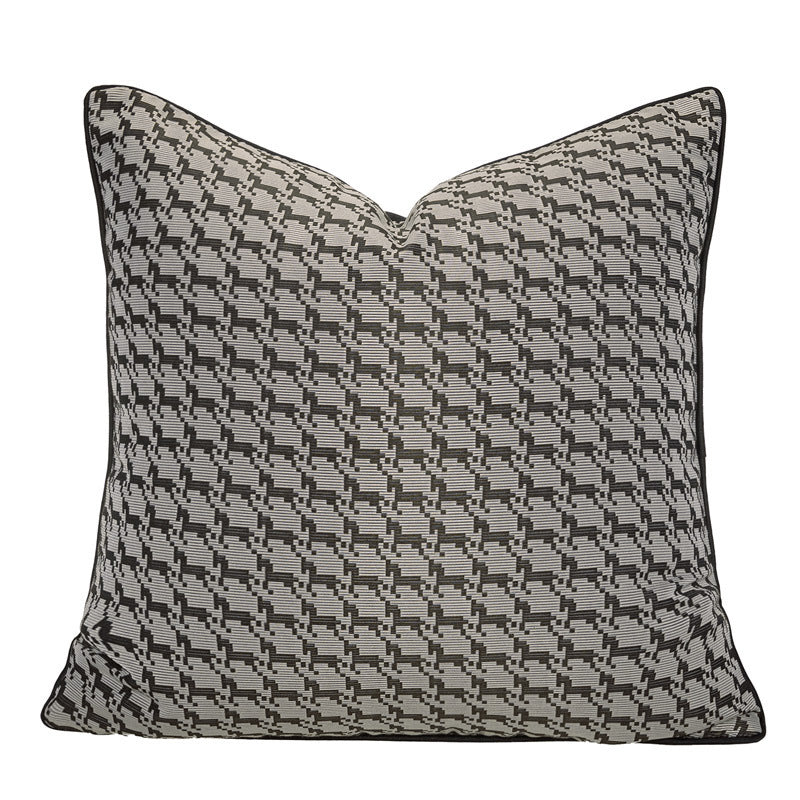 KTX-649363 Brown and Orange Light Luxury Pillow Case Set - Various Sizes and Styles for Modern Living Rooms