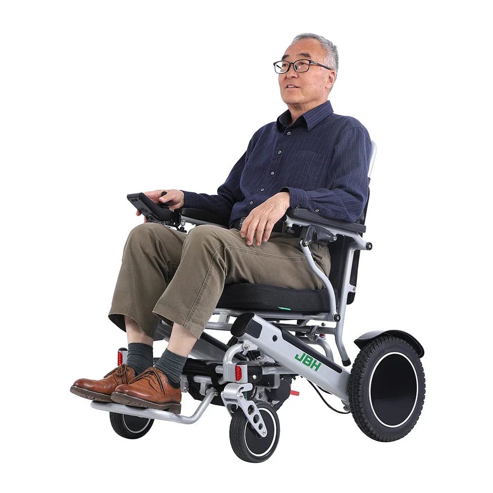 KTX-649427 500W Electric Wheelchair with Folding Aluminum Alloy Frame, 20km Range and 120kg Capacity