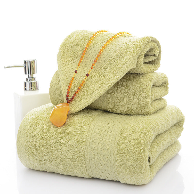 KTX-650131 Three-Piece Cotton Bath Towel Set with Siro Yarn Technology
