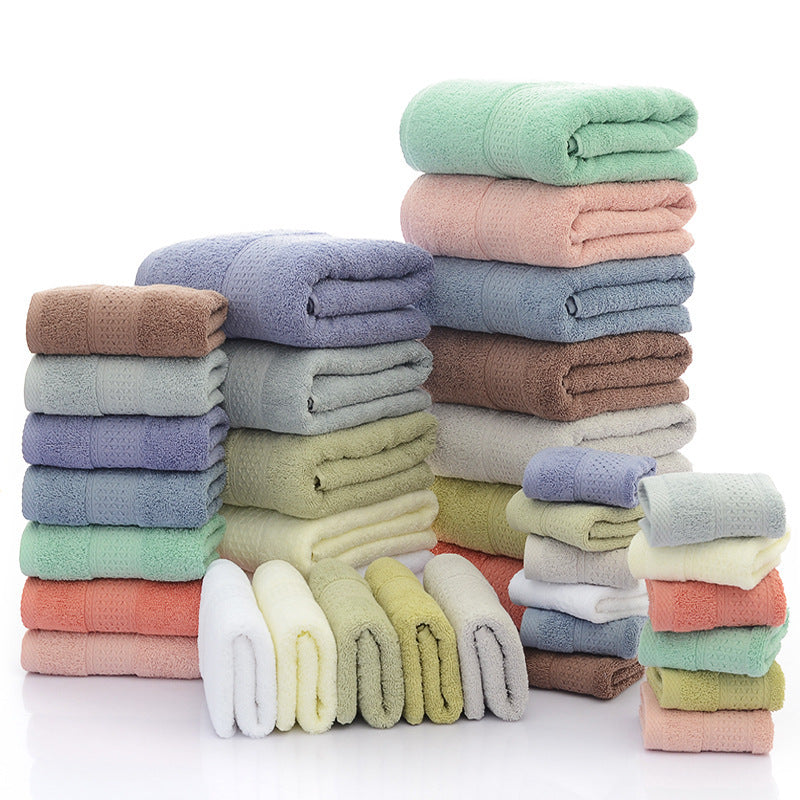 KTX-650131 Three-Piece Cotton Bath Towel Set with Siro Yarn Technology
