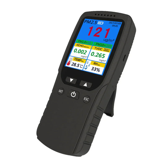 KTX-650899 Handheld PM2.5 Air Quality and Temperature Humidity Detector with Odor Measurement Feature