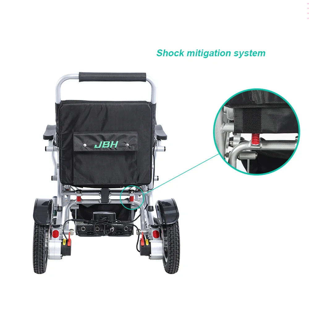 KTX-651731 Lightweight Folding Electric Wheelchair with 20km Range and Dual Motors, CE Certified
