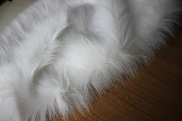 KTX-652691 Plush White Decorative Blanket for All Genders, Soft Viscose Fabric, Thick Design