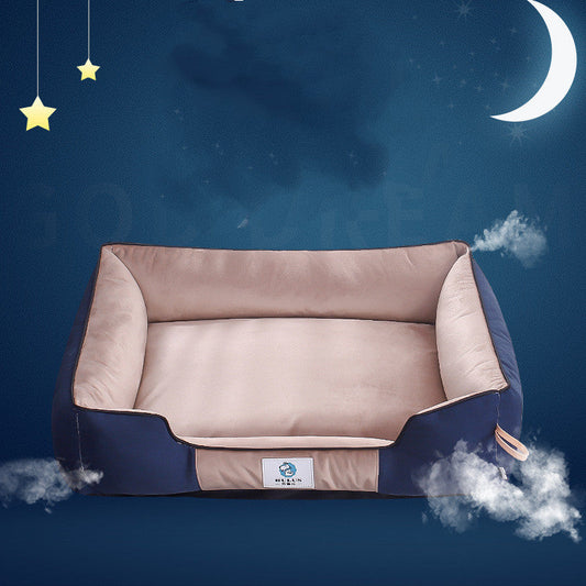 KTX-653139 Removable and Washable All-Season Dog Kennel in Khaki and Silver Gray - Available in Multiple Sizes