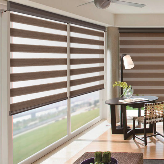 KTX-653715 Soft Polyester Semi-Shading Roller Curtain in Various Colors for Interior & Exterior Installation