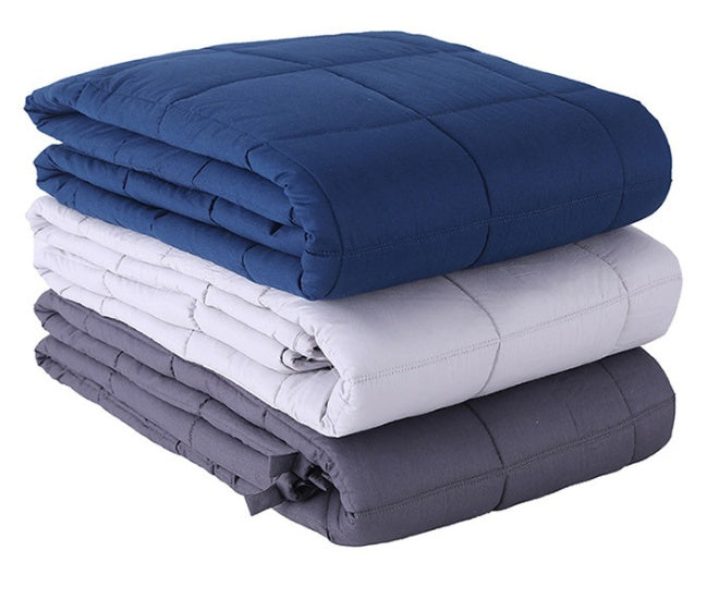 KTX-653843 Gravity Weighted Blanket - 100% Cotton, Dark Gray, Various Weights and Sizes