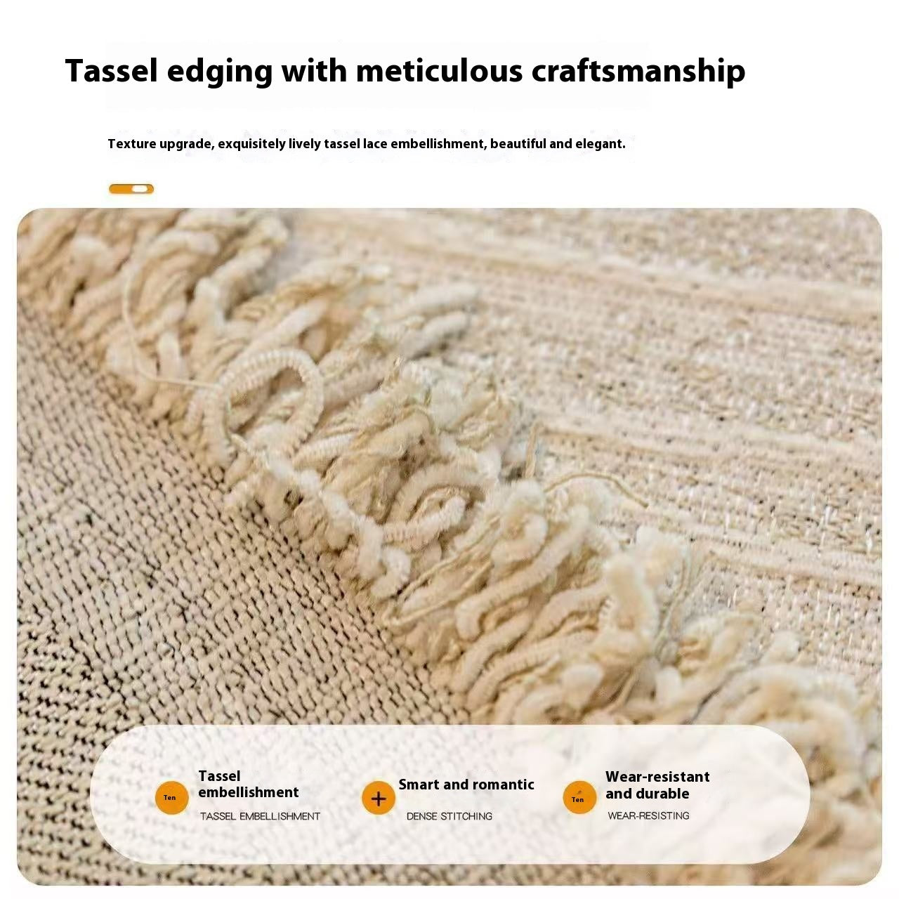 KTX-653907 Universal High Sense Anti-Scratching Chenille Sofa Cover - All-Inclusive Dust Protection in Soft Colors