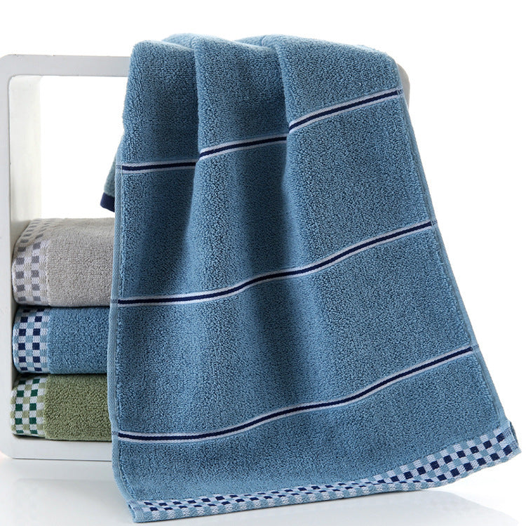 KTX-654739 Embroidered Cotton Towel - Soft, Absorbent, 100% Cotton with Jacquard Design