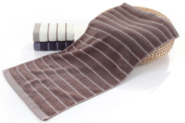 KTX-654739 Embroidered Cotton Towel - Soft, Absorbent, 100% Cotton with Jacquard Design