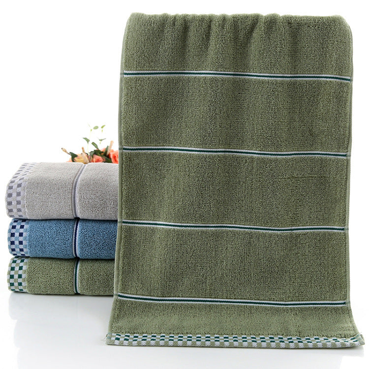 KTX-654739 Embroidered Cotton Towel - Soft, Absorbent, 100% Cotton with Jacquard Design