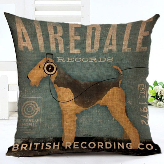 KTX-656211 Cartoon Design Cotton Linen Pillowcase 45x45CM