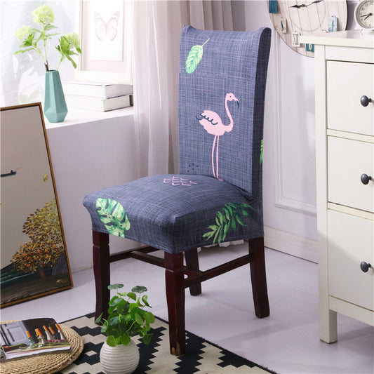 KTX-657363 Chinese Classical Floral Stretch Chair Cover in Polyester/Spandex for Home and Commercial Use