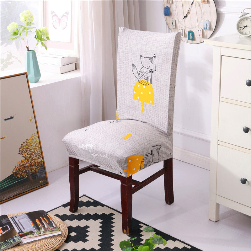 KTX-657363 Chinese Classical Floral Stretch Chair Cover in Polyester/Spandex for Home and Commercial Use
