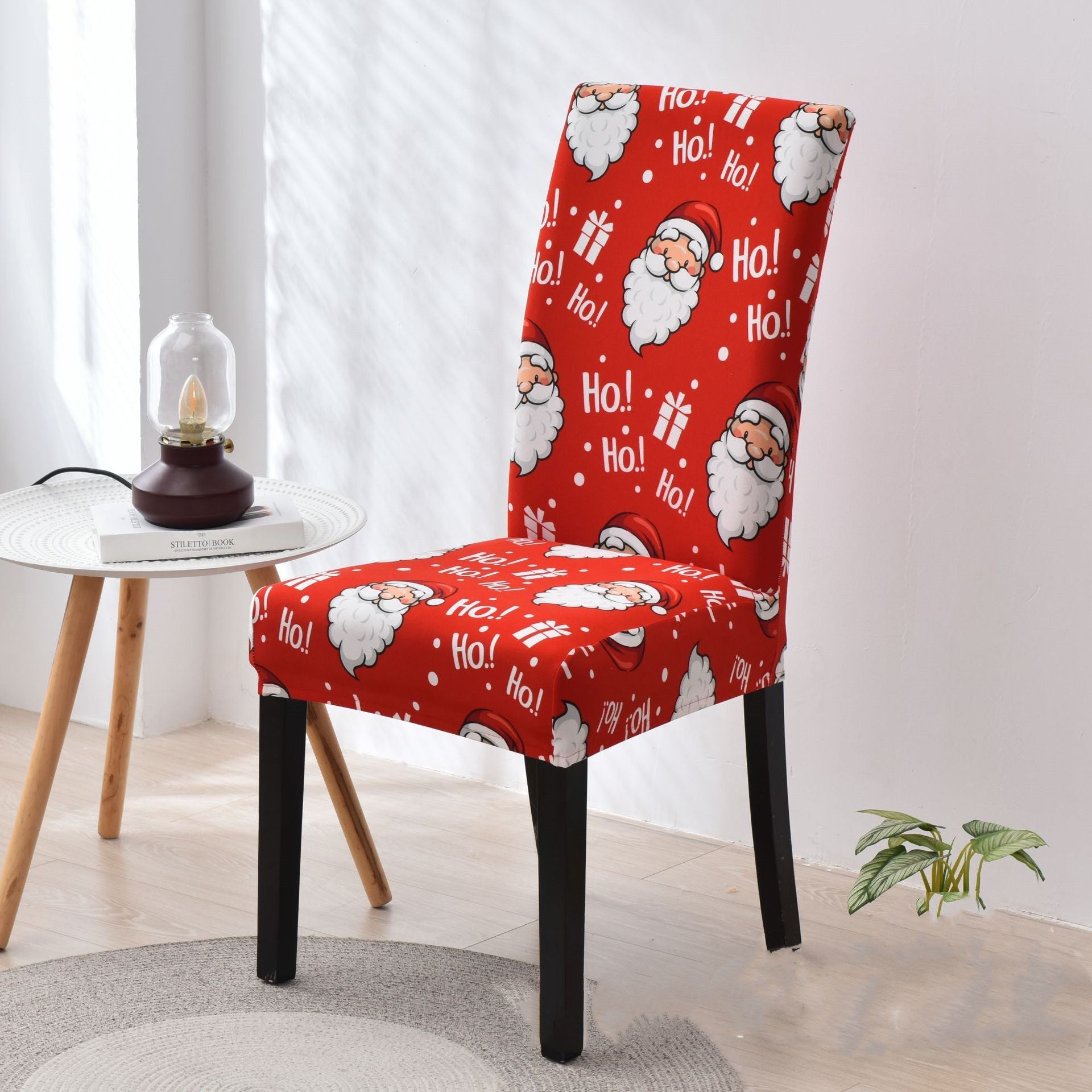 KTX-657363 Chinese Classical Floral Stretch Chair Cover in Polyester/Spandex for Home and Commercial Use