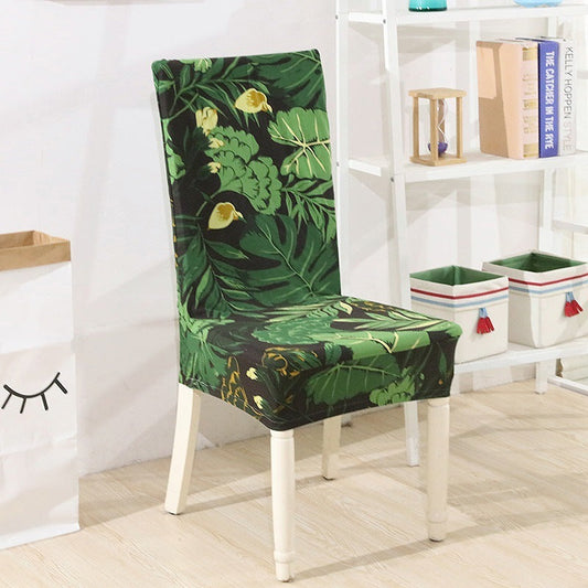 KTX-657363 Chinese Classical Floral Stretch Chair Cover in Polyester/Spandex for Home and Commercial Use