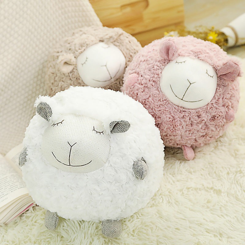 KTX-658515 Adorable Plush Baby Sheep Doll in Multiple Colors and Outfits