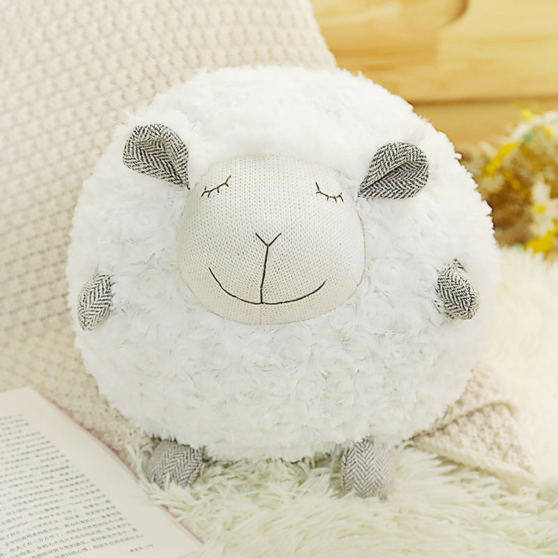 KTX-658515 Adorable Plush Baby Sheep Doll in Multiple Colors and Outfits