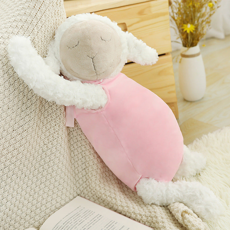 KTX-658515 Adorable Plush Baby Sheep Doll in Multiple Colors and Outfits