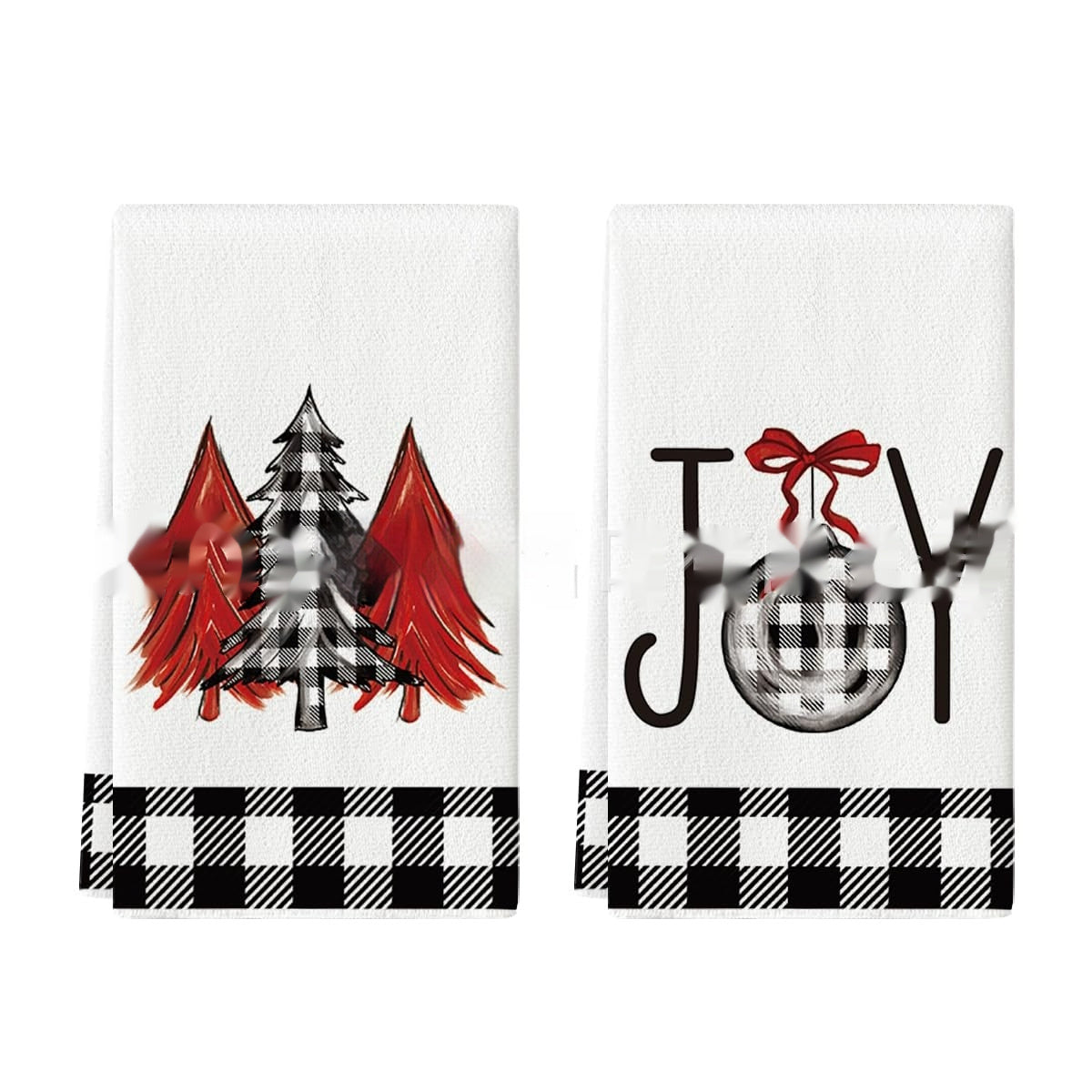 KTX-659027 Christmas-Themed Ultra-Fine Fiber Printed Towel in Various Festive Designs