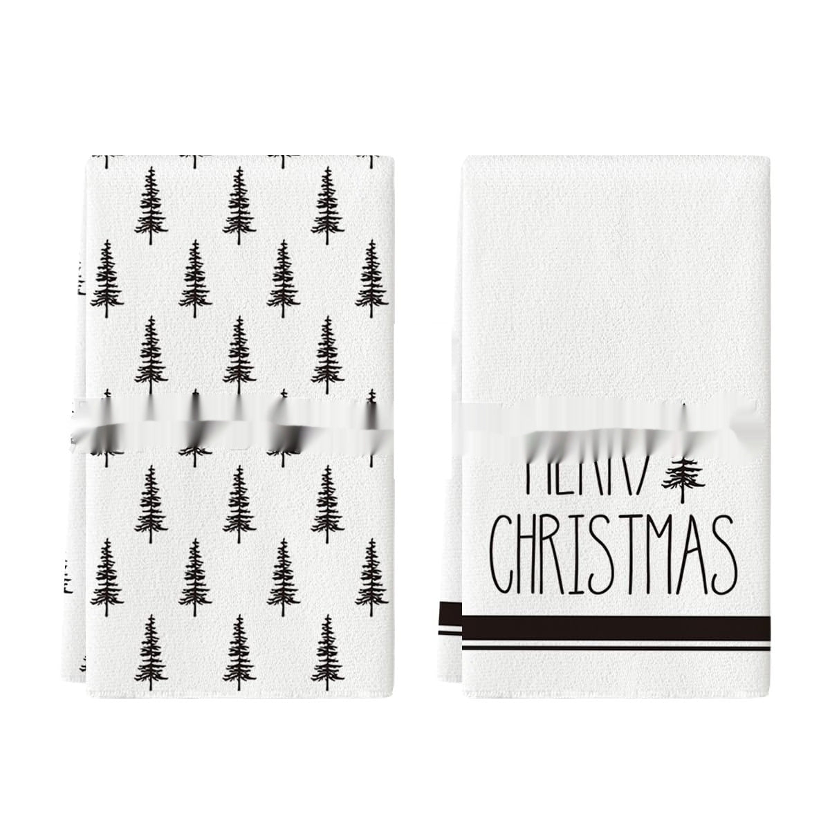 KTX-659027 Christmas-Themed Ultra-Fine Fiber Printed Towel in Various Festive Designs