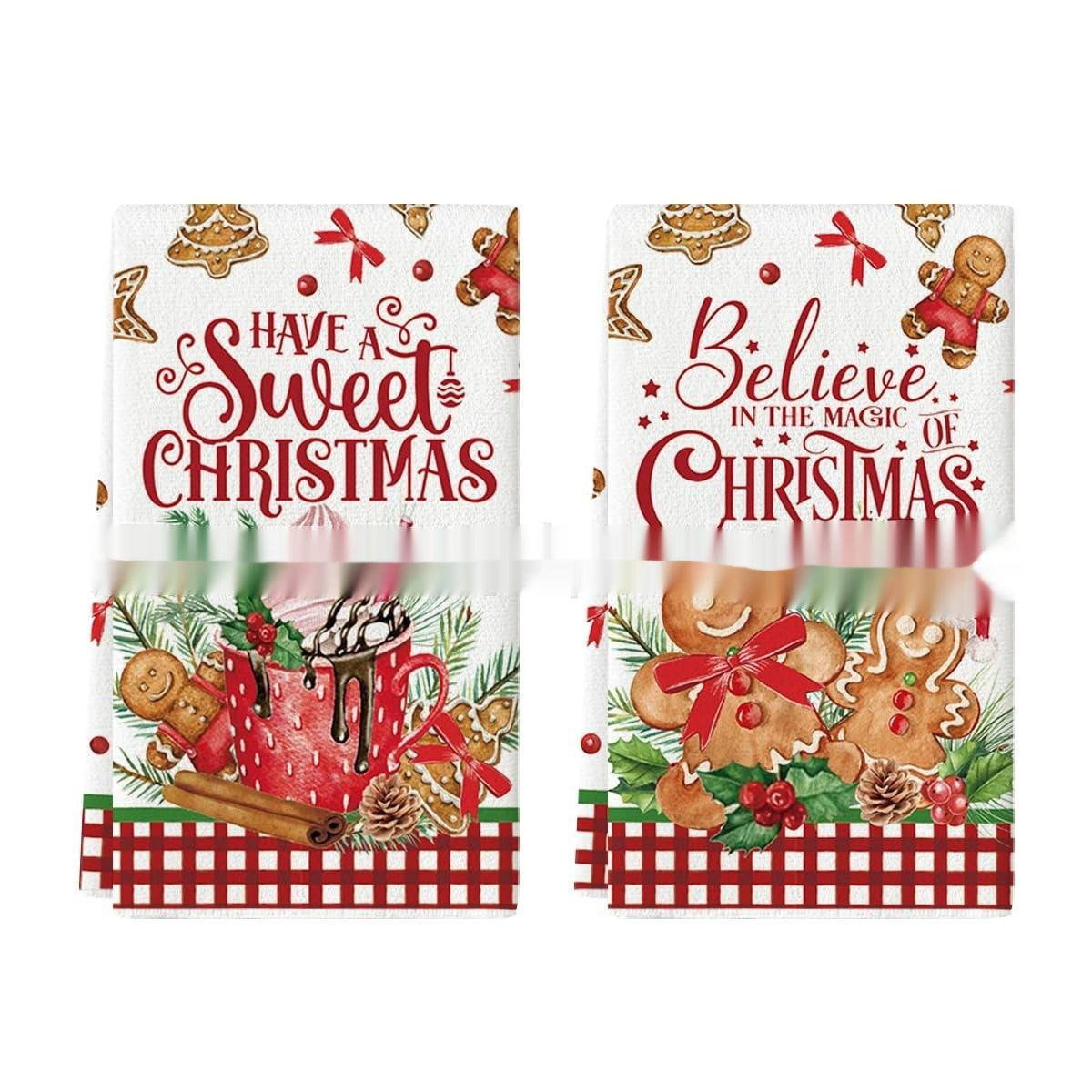 KTX-659027 Christmas-Themed Ultra-Fine Fiber Printed Towel in Various Festive Designs