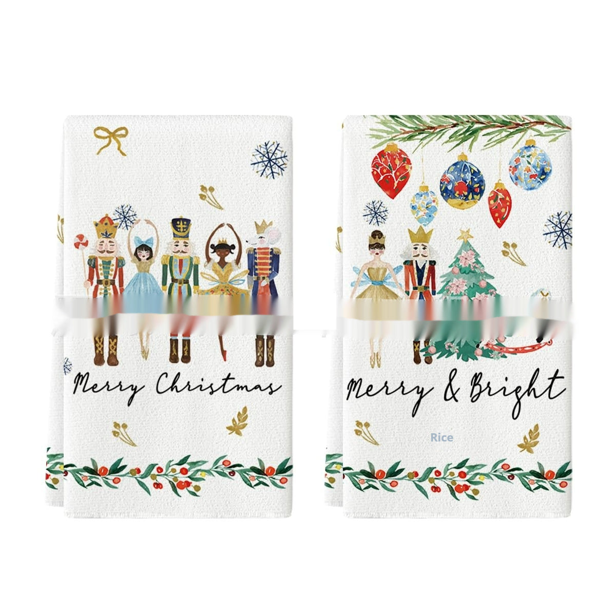 KTX-659027 Christmas-Themed Ultra-Fine Fiber Printed Towel in Various Festive Designs