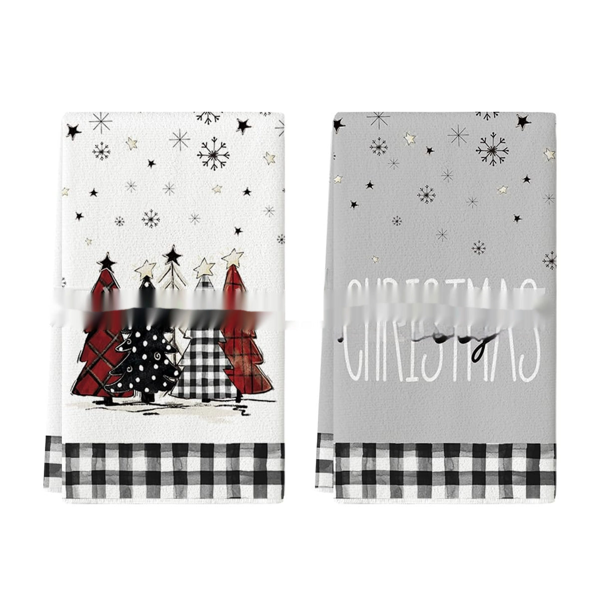KTX-659027 Christmas-Themed Ultra-Fine Fiber Printed Towel in Various Festive Designs