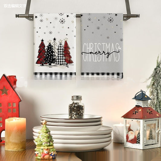 KTX-659027 Christmas-Themed Ultra-Fine Fiber Printed Towel in Various Festive Designs