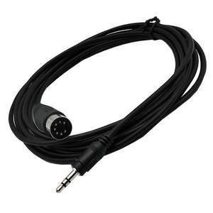 KTX-659667 Big DIN 7-Pin to 3.5mm Audio and Video Adapter Cable for Computers, TVs, and Mobile Devices