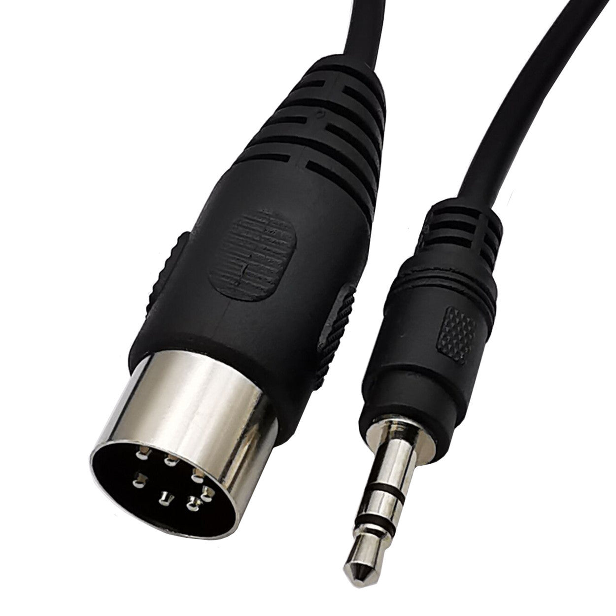 KTX-659667 Big DIN 7-Pin to 3.5mm Audio and Video Adapter Cable for Computers, TVs, and Mobile Devices