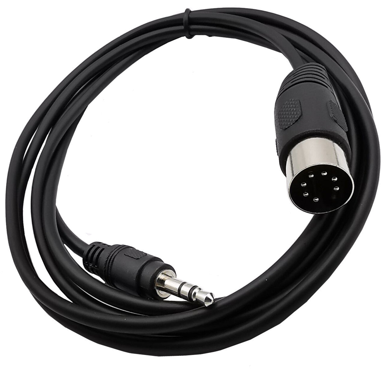 KTX-659667 Big DIN 7-Pin to 3.5mm Audio and Video Adapter Cable for Computers, TVs, and Mobile Devices
