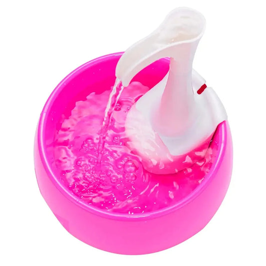 KTX-660371 Portable Aqua Mini Pet Water Fountain 1.2L - Pink