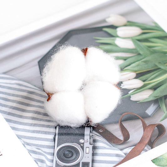 KTX-660691 Fire-Free Cinnamon Pine Cone Aroma Diffuser Cup - Natural Dried Floral Design for Relaxing Ambiance