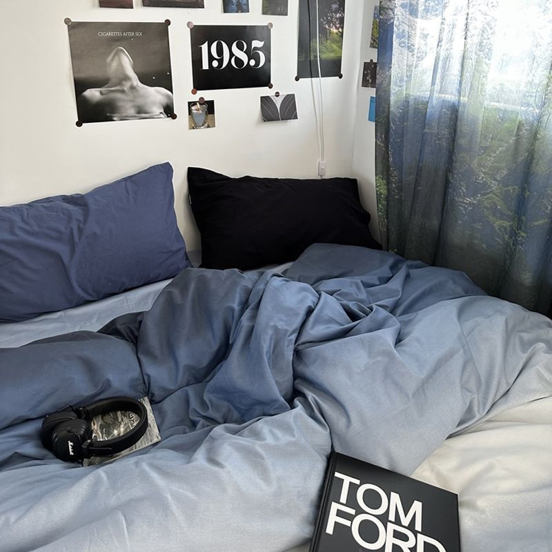 KTX-660755 Cartoon Printed Four-Piece Bedding Set in Various Sizes with Duvet Cover, Bed Sheet, and Pillowcases