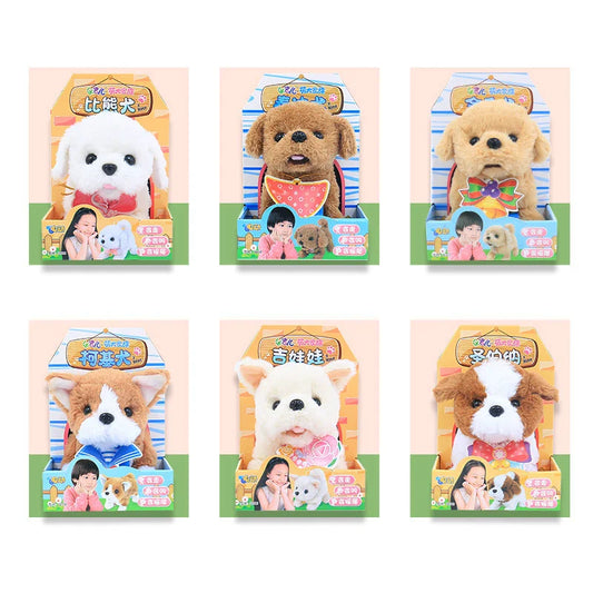 KTX-661011 Interactive Plush Toy Dog for Kids - Electric Walking Pet Doll Companion, Soft and Cuddly, 18 Months+