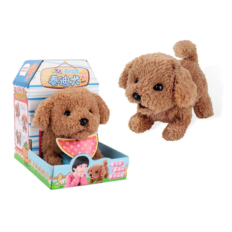 KTX-661011 Interactive Plush Toy Dog for Kids - Electric Walking Pet Doll Companion, Soft and Cuddly, 18 Months+